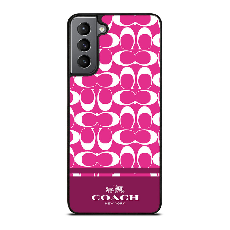 COACH PINK NEW YORK Samsung Galaxy S21 Plus Case Cover