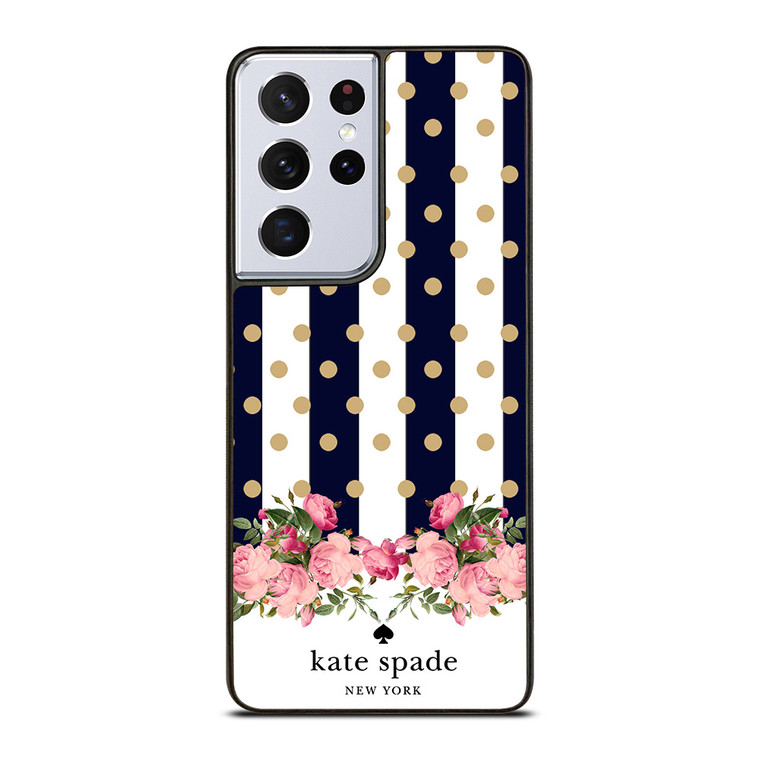 KATE SPADE NEW YORK POLKADOTS FLORAL Samsung Galaxy S21 Ultra Case Cover