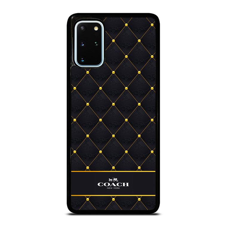 COACH NEW YORK GOLD PATTERN Samsung Galaxy S20 Plus Case Cover