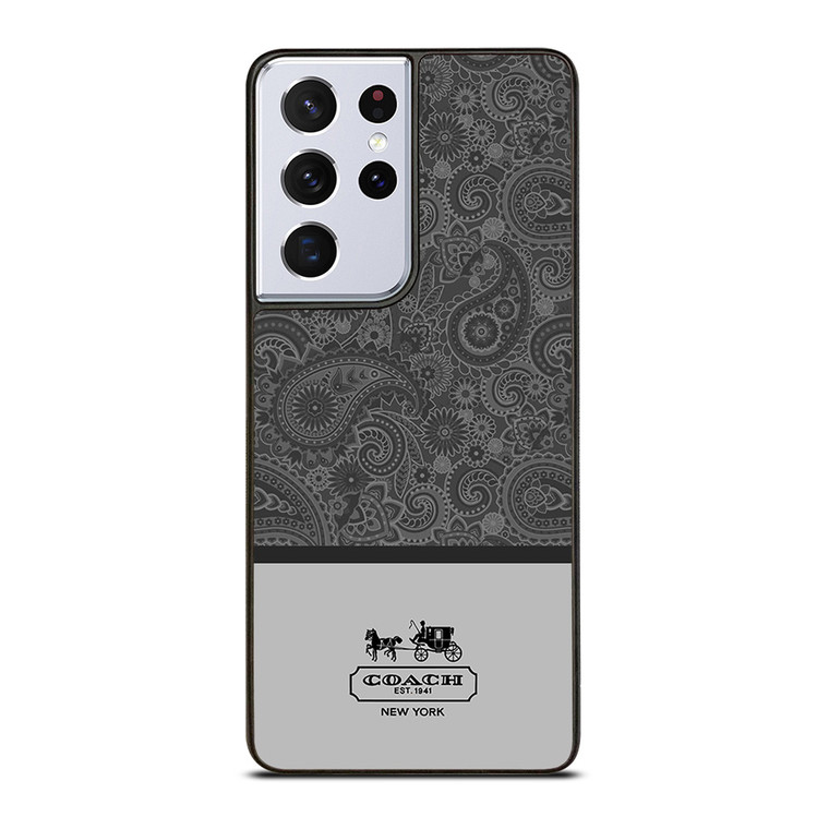 COACH NEW YORK GREY BATIK Samsung Galaxy S20 Ultra Case Cover