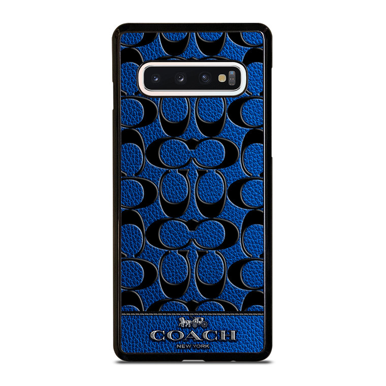COACH NEW YORK BLUE 3 Samsung Galaxy S10 Case Cover