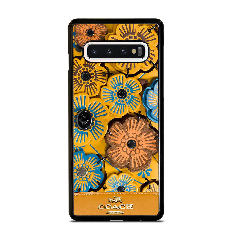 COACH NEW YORK ROSE TEA Samsung Galaxy S10 Case Cover