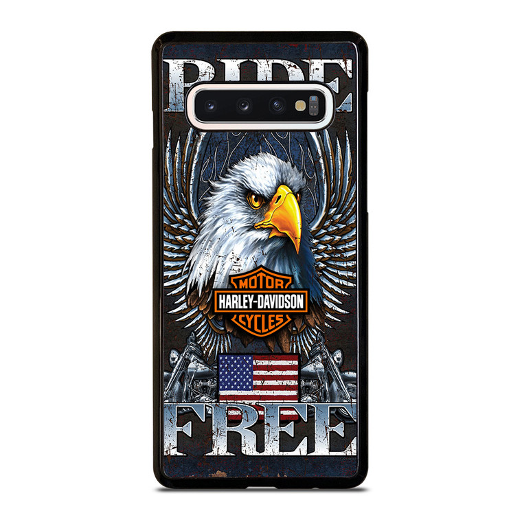 HARLEY DAVIDSON FREE RIDE EAGLE Samsung Galaxy S10 Case Cover