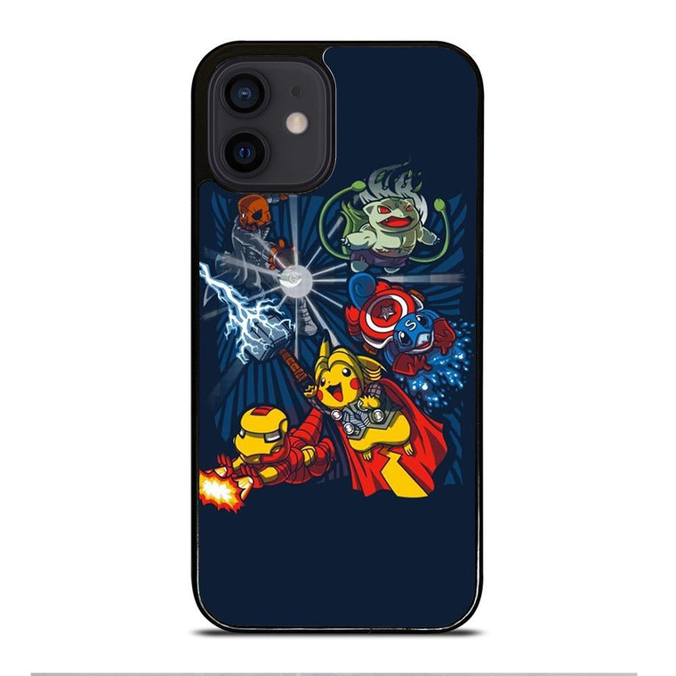 POKEMON AVENGERS CUTE iPhone 12 Mini Case Cover