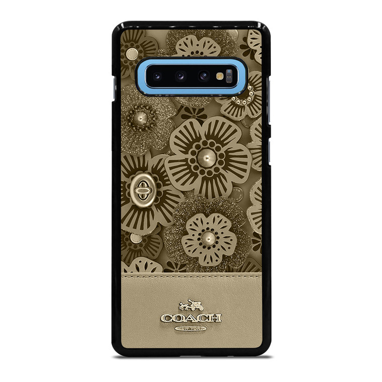 COACH NEW YORK TEA ROSE 2 Samsung Galaxy S10 Plus Case Cover