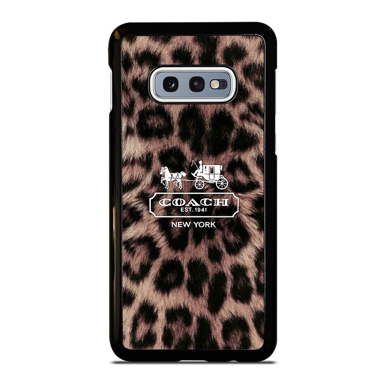 COACH NEW YORK LEOPARD Samsung Galaxy S10e Case Cover