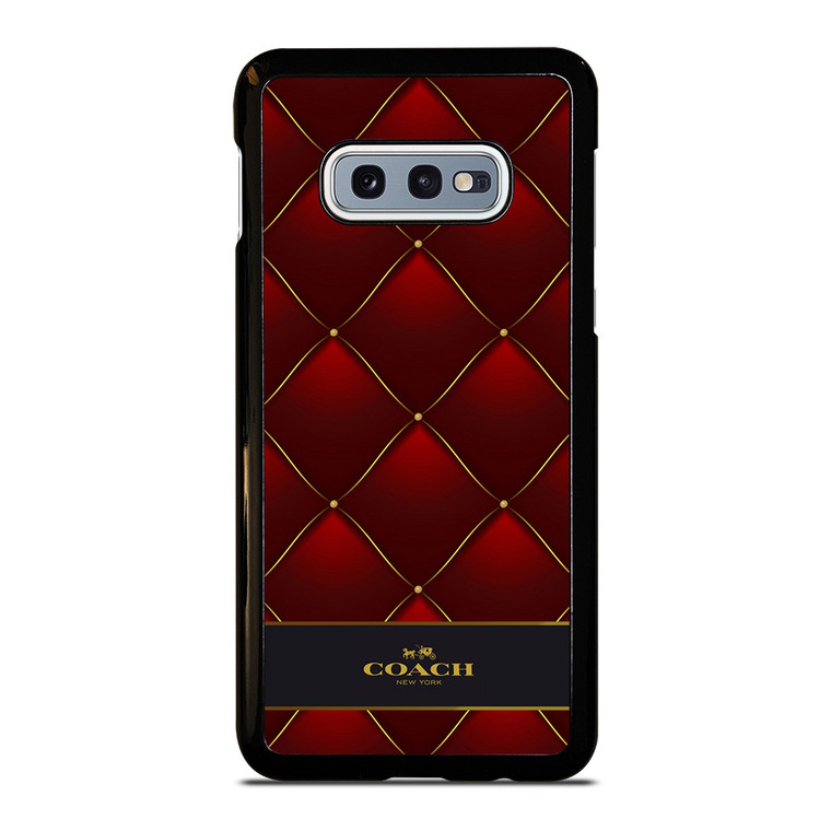 COACH NEW YORK RED GOLD Samsung Galaxy S10e Case Cover