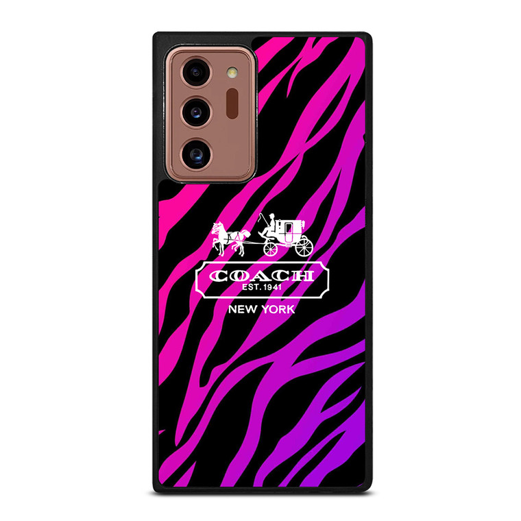 COACH NEW YORK BLACK VIOLET Samsung Galaxy Note 20 Ultra Case Cover COACH NEW YORK BLACK VIOLET Samsung Galaxy Note 20 Ultra Case Cover