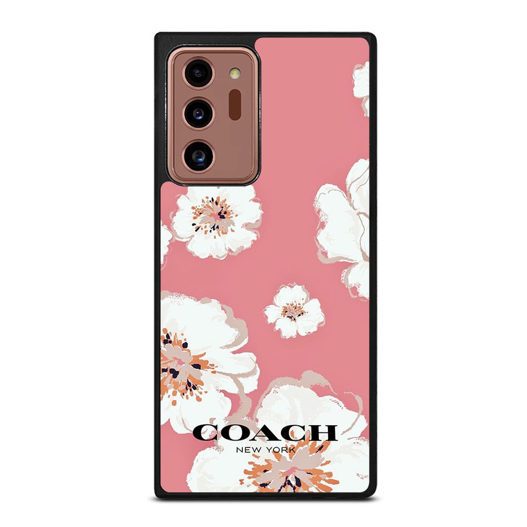 COACH NEW YORK PINK FLOWER Samsung Galaxy Note 20 Ultra Case Cover