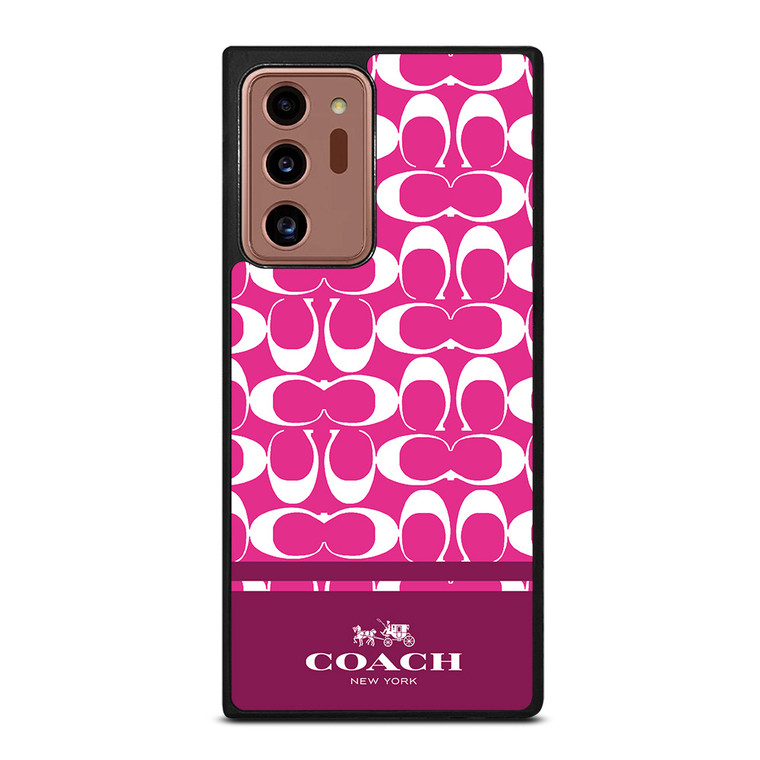 COACH PINK NEW YORK Samsung Galaxy Note 20 Ultra Case Cover