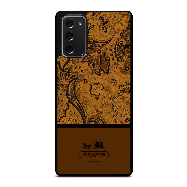 COACH NEW YORK BATIK Samsung Galaxy Note 20 Case Cover COACH NEW YORK BATIK Samsung Galaxy Note 20 Case Cover