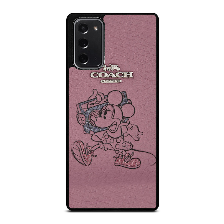 COACH NEW YORK PINK MICKEY MOUSE Samsung Galaxy Note 20 Case Cover