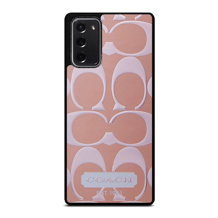 COACH NEW YORK PINK PATTERN Samsung Galaxy Note 20 Case Cover