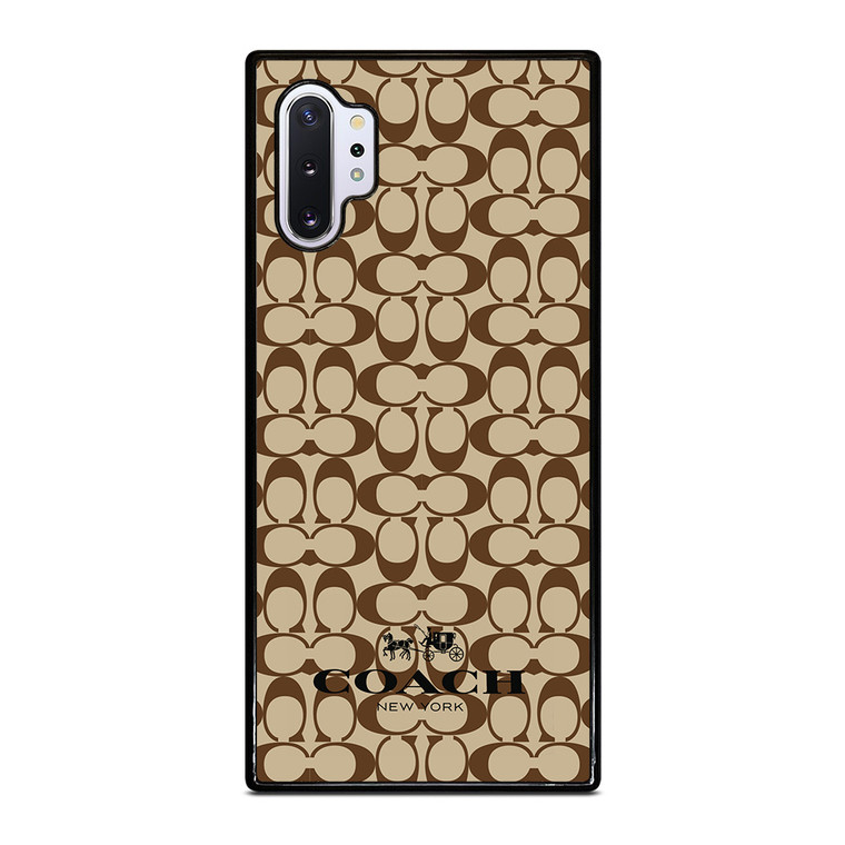 COACH NEW YORK BROWN Samsung Galaxy Note 10 Plus Case Cover