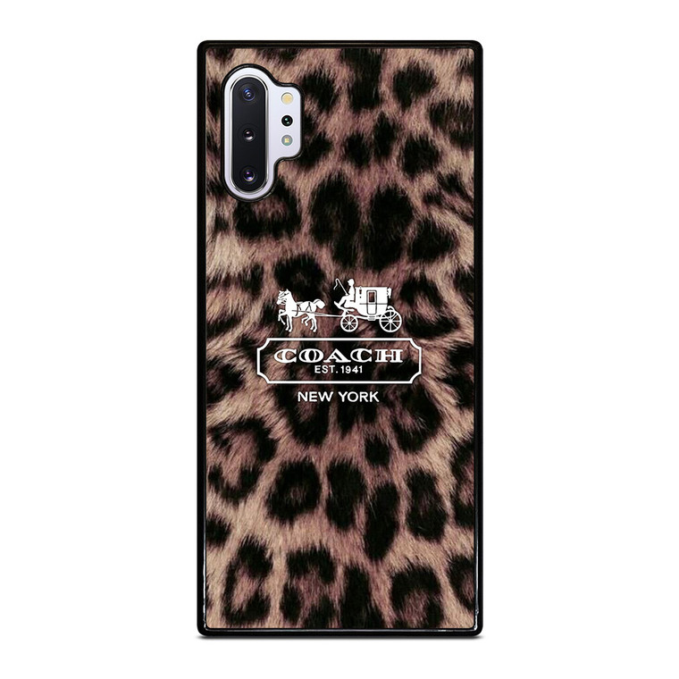 COACH NEW YORK LEOPARD Samsung Galaxy Note 10 Plus Case Cover