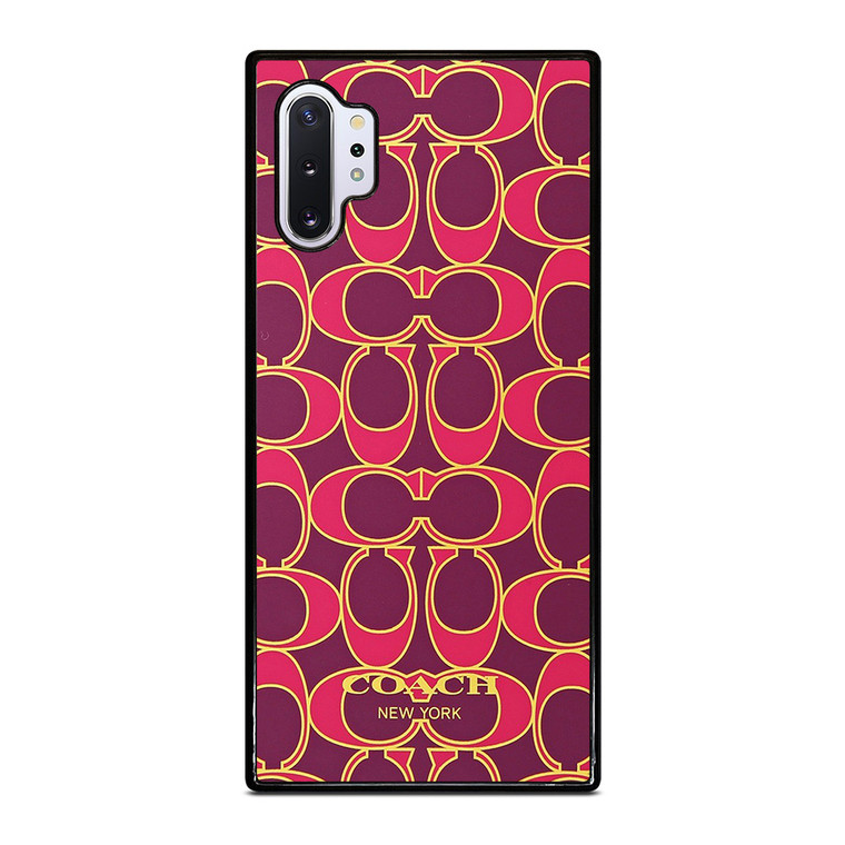 COACH NEW YORK PINK GOLD Samsung Galaxy Note 10 Plus Case Cover