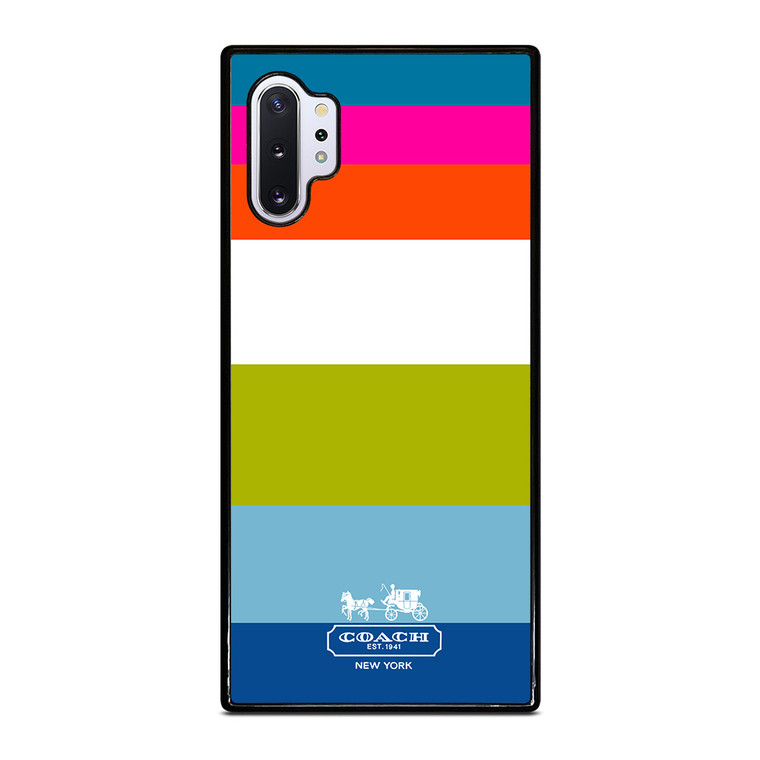COACH NEW YORK STRIPE Samsung Galaxy Note 10 Plus Case Cover