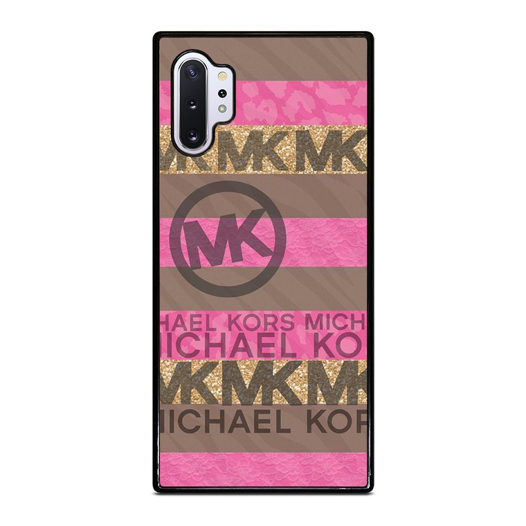 MICHAEL KORS PINK STRIP LOGO Samsung Galaxy Note 10 Plus Case Cover