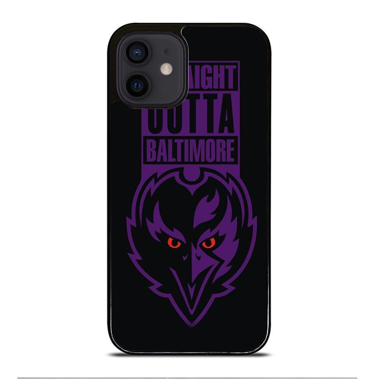 STRAIGHT OUTTA BALTIMORE BALTIMORE RAVENS iPhone 12 Mini Case Cover