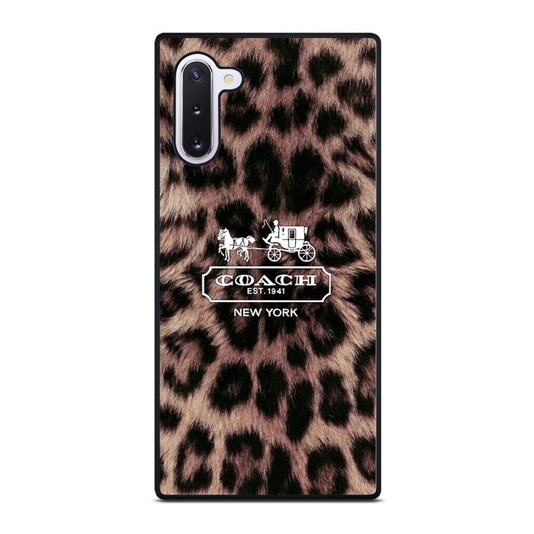 COACH NEW YORK LEOPARD Samsung Galaxy Note 10 Case Cover