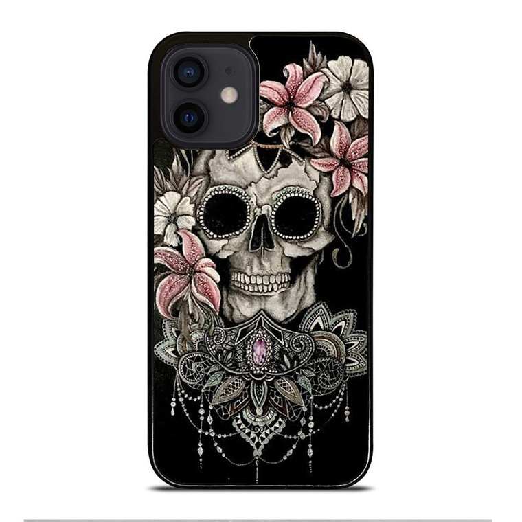 SUGAR SKULL FLOWER iPhone 12 Mini Case Cover