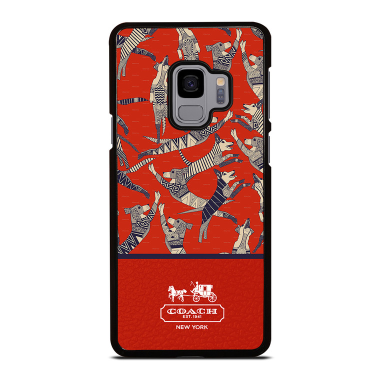 COACH NEW YORK DOG PARTY Samsung Galaxy S9 Case Cover