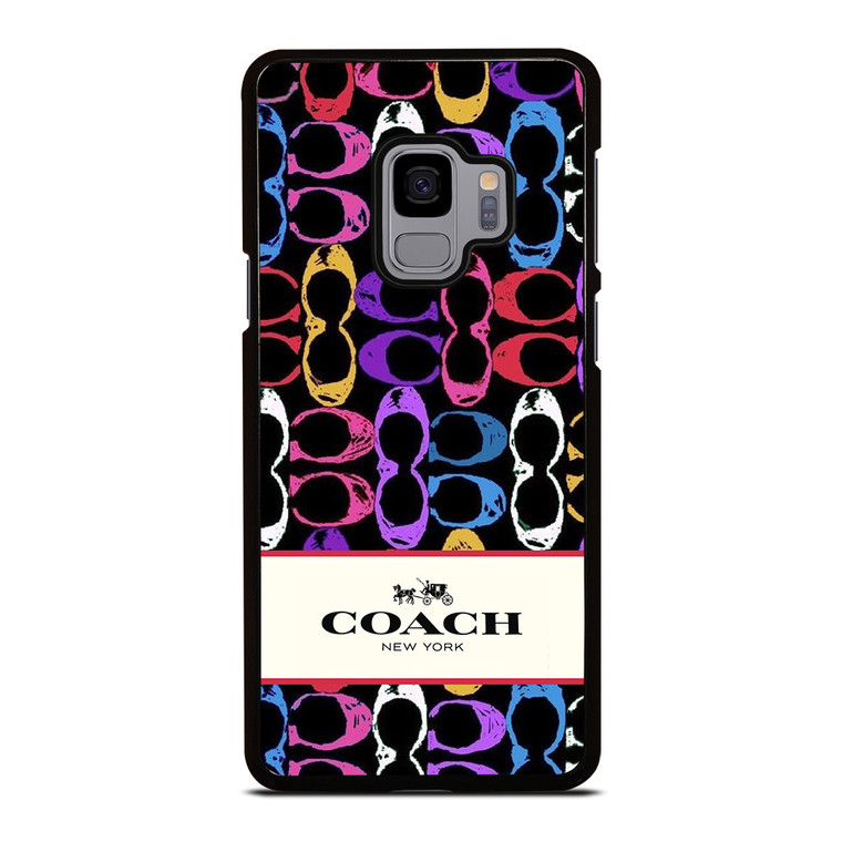 COACH NEW YORK PATTERN COLOR Samsung Galaxy S9 Case Cover