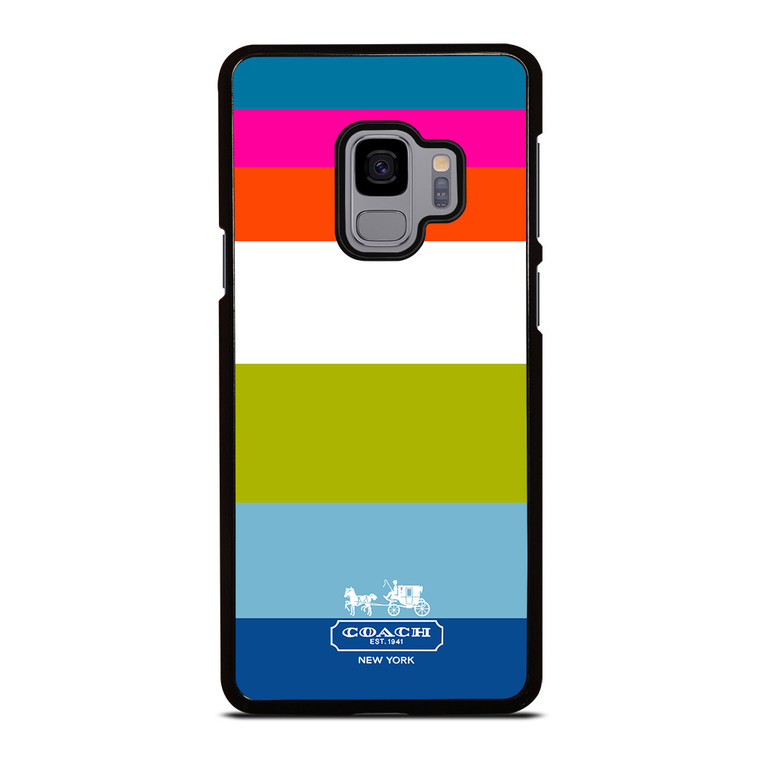 COACH NEW YORK STRIPE Samsung Galaxy S9 Case Cover