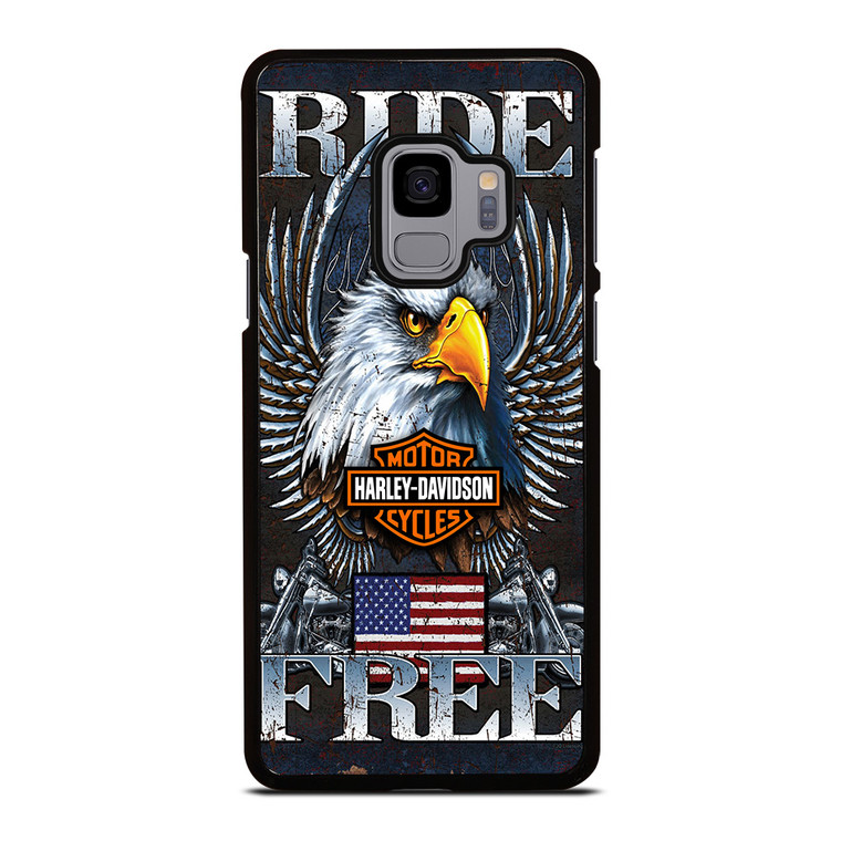 HARLEY DAVIDSON FREE RIDE EAGLE Samsung Galaxy S9 Case Cover