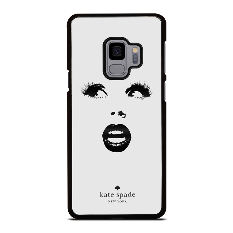 KATE SPADE BLACK WHITE FACE Samsung Galaxy S9 Case Cover