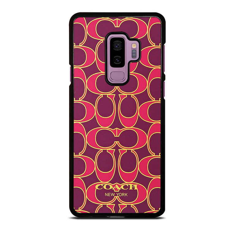 COACH NEW YORK PINK GOLD Samsung Galaxy S9 Plus Case Cover