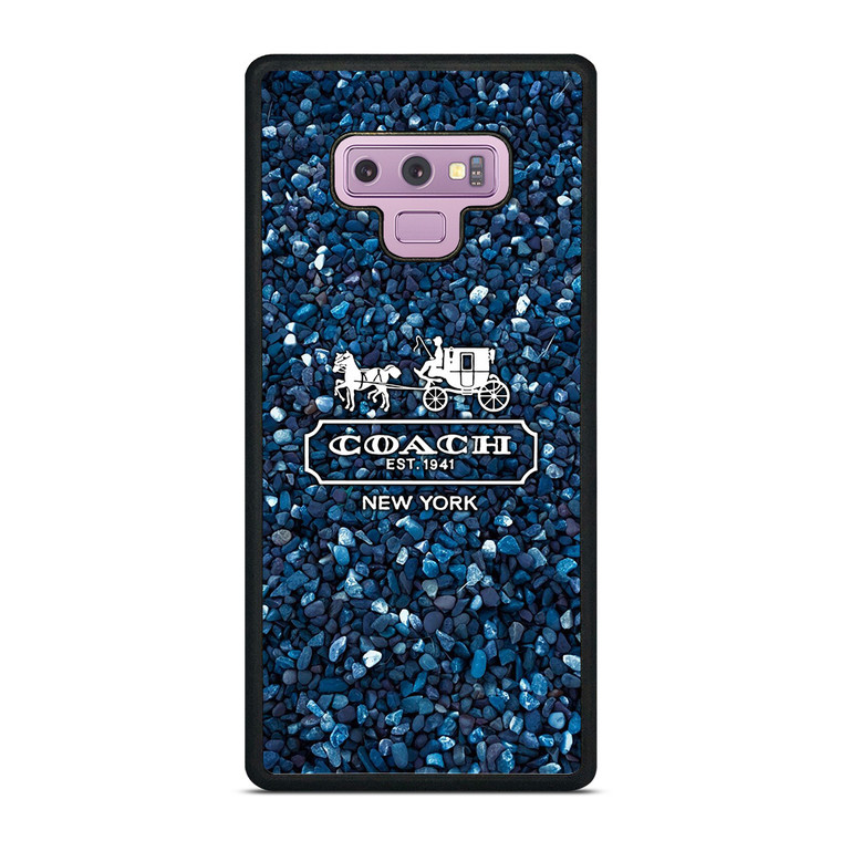 COACH NEW YORK BLUE STONE Samsung Galaxy Note 9 Case Cover
