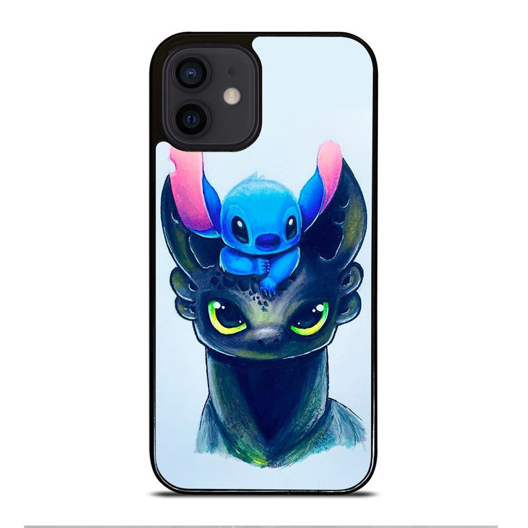 TOOTHLESS AND STITCH ART iPhone 12 Mini Case Cover