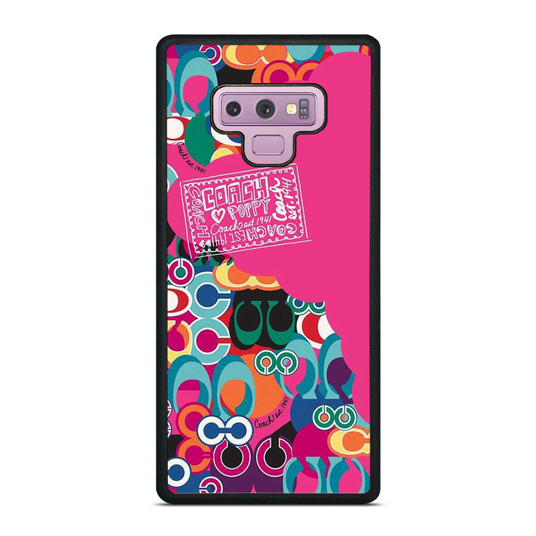 COACH NEW YORK POPPY COLOR FULL Samsung Galaxy Note 9 Case Cover