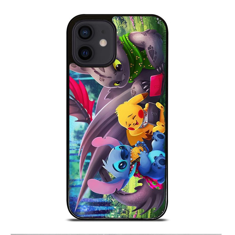 TOOTHLESS STITCH PIKACHU iPhone 12 Mini Case Cover