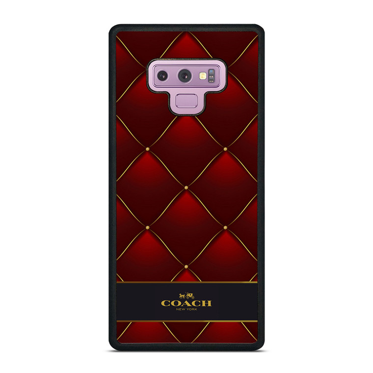COACH NEW YORK RED GOLD Samsung Galaxy Note 9 Case Cover
