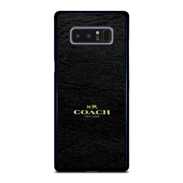 COACH LOGO TEXTURE BLACK Samsung Galaxy Note 8 Case Cover COACH LOGO TEXTURE BLACK Samsung Galaxy Note 8 Case Cover
