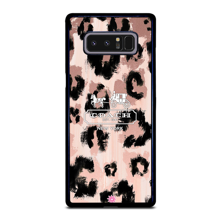 COACH NEW YORK LEOPARD SKIN Samsung Galaxy Note 8 Case Cover