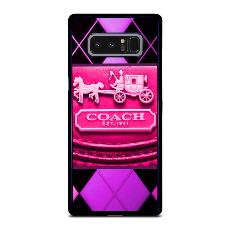 COACH NEW YORK PURPLE PINK LOGO Samsung Galaxy Note 8 Case Cover