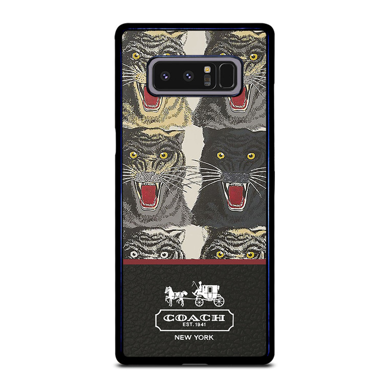 COACH NEW YORK TIGER FACE PATTERN Samsung Galaxy Note 8 Case Cover