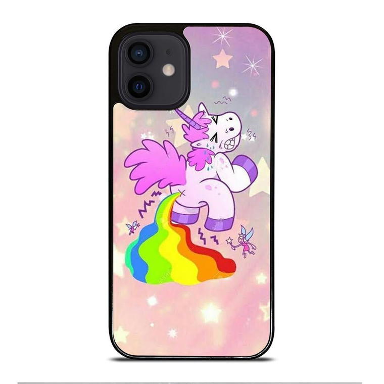 UNICORN POOPING RAINBOW iPhone 12 Mini Case Cover