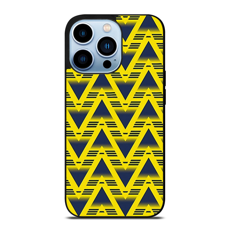 ARSENAL YELLOW RETRO PATTERN iPhone Case Cover