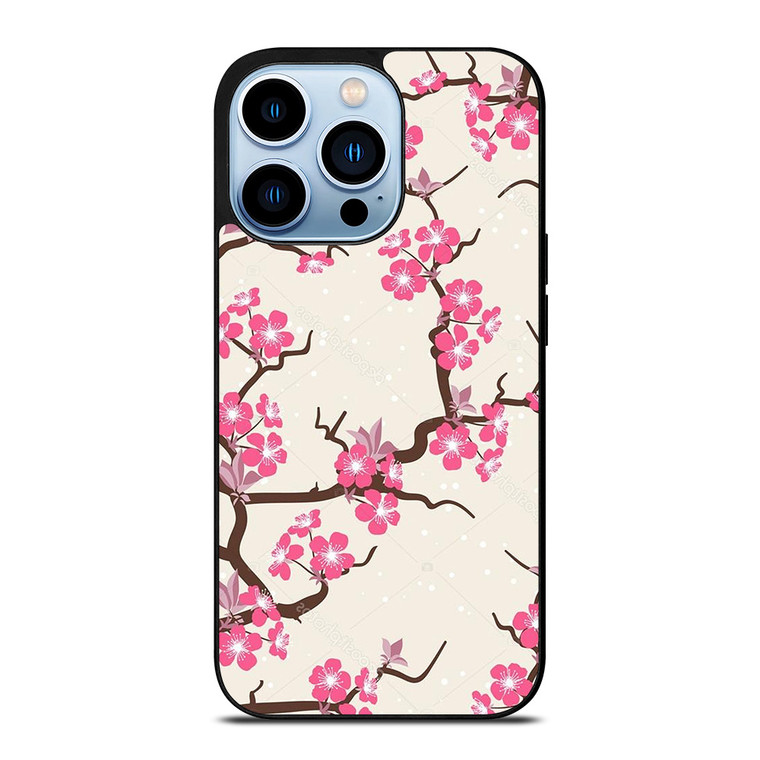 CHERRY BLOSSOM FLOWERS PATTERN iPhone Case Cover