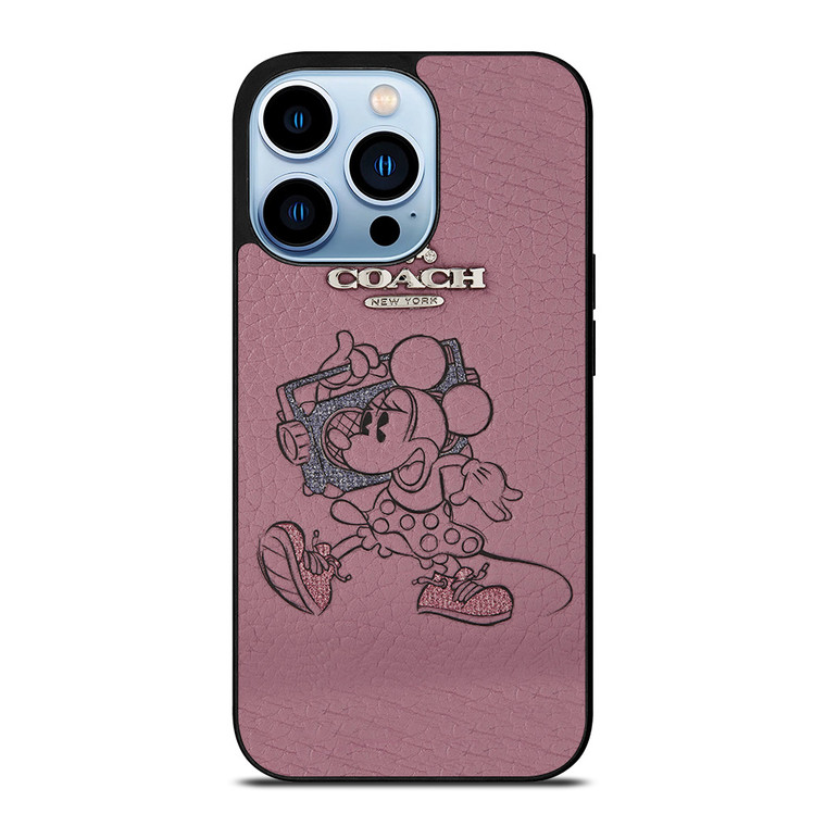 COACH NEW YORK PINK MICKEY MOUSE iPhone Case Cover
