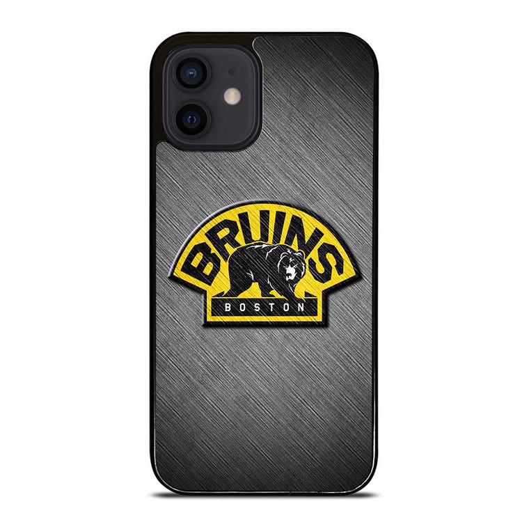 BOSTON BRUINS METAL LOGO iPhone 12 Mini Case Cover