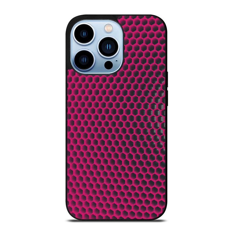HEXAGONAL BLACK PURPLE PATTERN iPhone Case Cover