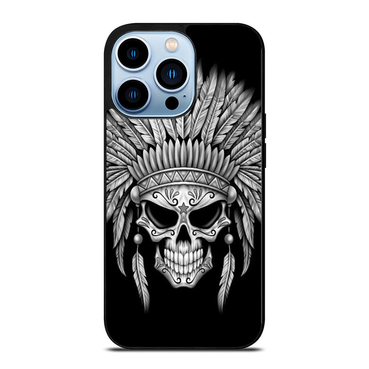 INDIAN FEATHER SKULL iPhone Case Cover INDIAN FEATHER SKULL iPhone Case Cover