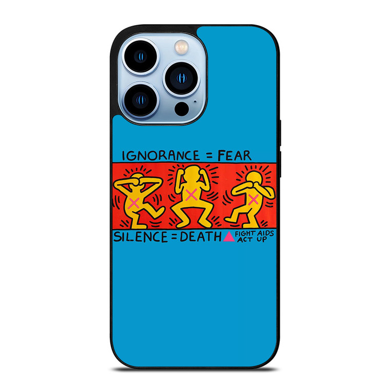 KEITH HARING FIGHT AIDS iPhone Case Cover