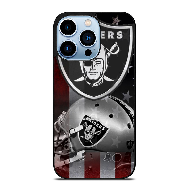 LAS VEGAS RAIDERS HELMET USA FLAG iPhone Case Cover