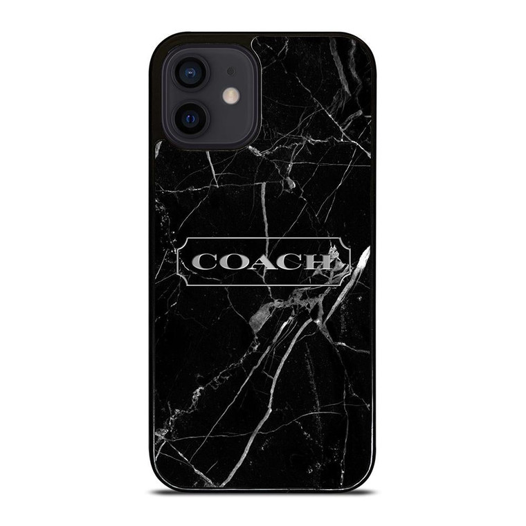 COACH NEW YORK SILVER MARBLE iPhone 12 Mini Case Cover